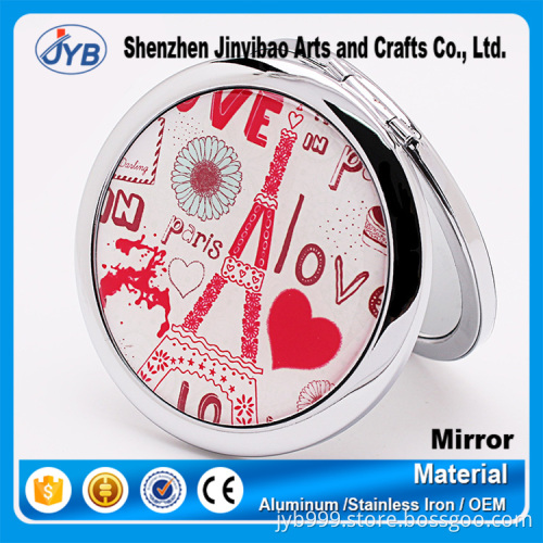 Wholesale Cheap Pocket Mirror Style and Double Sides Cosmetic Mirror for Promotion